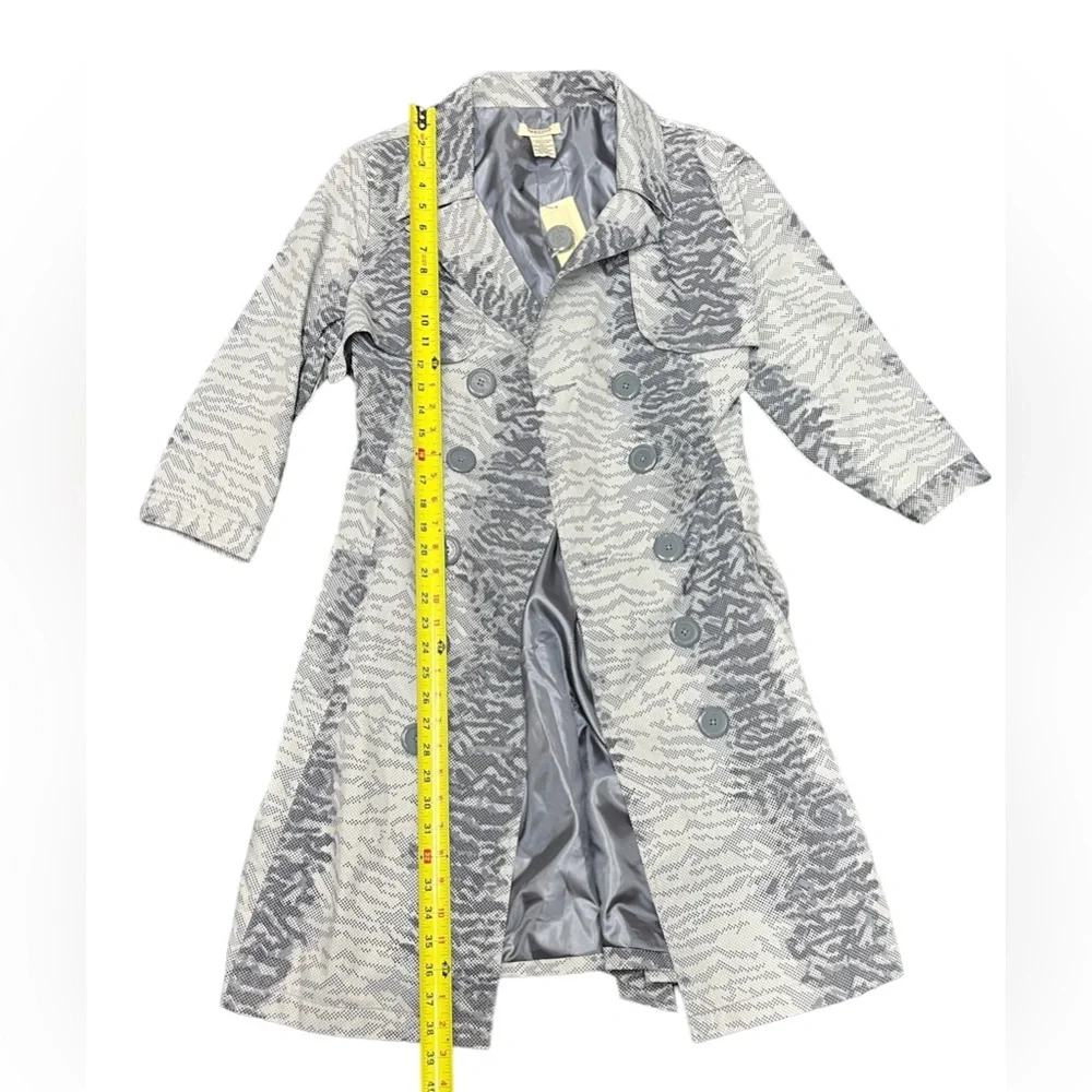 Vertigo Print Trench Coat (NWT) / Size: XL / Color: Blue / Item# 1-21901 - Picture 4 of 6